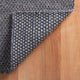 Dash & Albert Honeycomb Indigo/Grey Handwoven Wool Rug, Blue, 3' x 5'