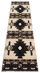 Mohave Collection Traditional Southwestern Style Area Rug, Brown, 2' X 7'