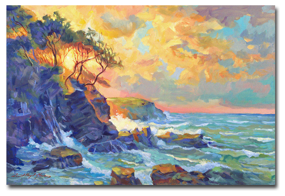 'Pacific Dawn' Canvas Art by David Lloyd Glover