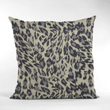 Granite Cheetah Embroidery Luxury Throw Pillow, Double sided 18"x18"