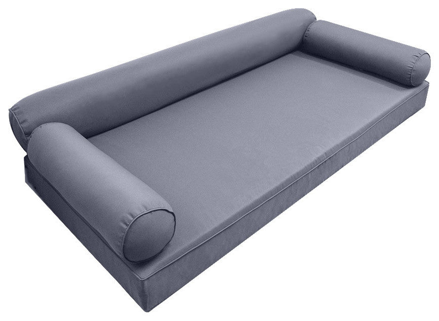 Style6 Twin Size Pipe Trim Mattress Bolster Pillow Outdoor Slip Cover ONLY AD001