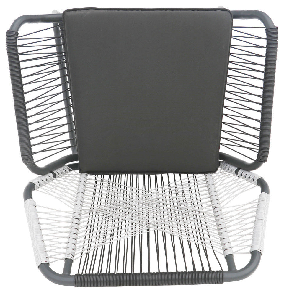 Hannah Outdoor Faux Rattan Club Chair, Set of 2