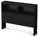 South Shore Libra Twin Bookcase Headboard, 39'', Pure Black