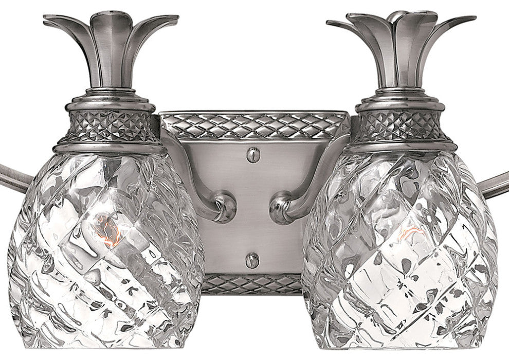 Hinkley Plantation Large Four Light Vanity, Polished Antique Nickel