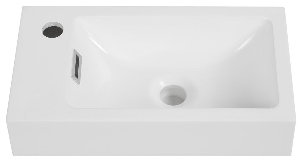18" Solid Surface Resin Streamline K-1207-18L Vanity Top