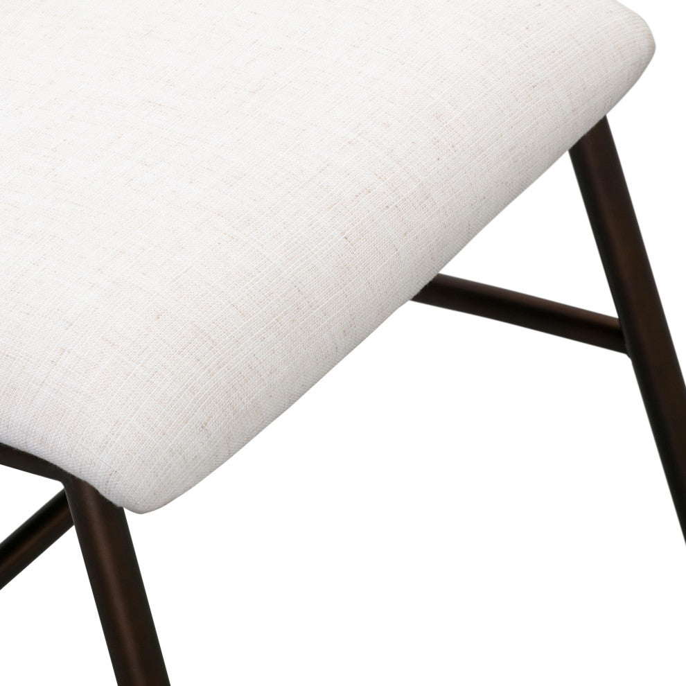 Bushwick Flax Upholstered Dining Chair, Set of 2
