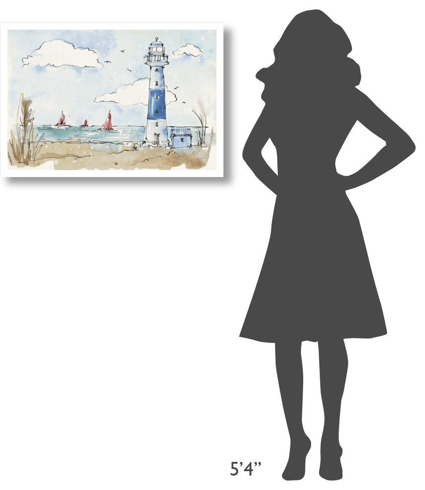 "Coastal Life II" Digital Paper Print by Anne Tavoletti, 32"x22"