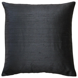 Pillow Decor Sankara Silk Throw Pillows 20"x20", Black