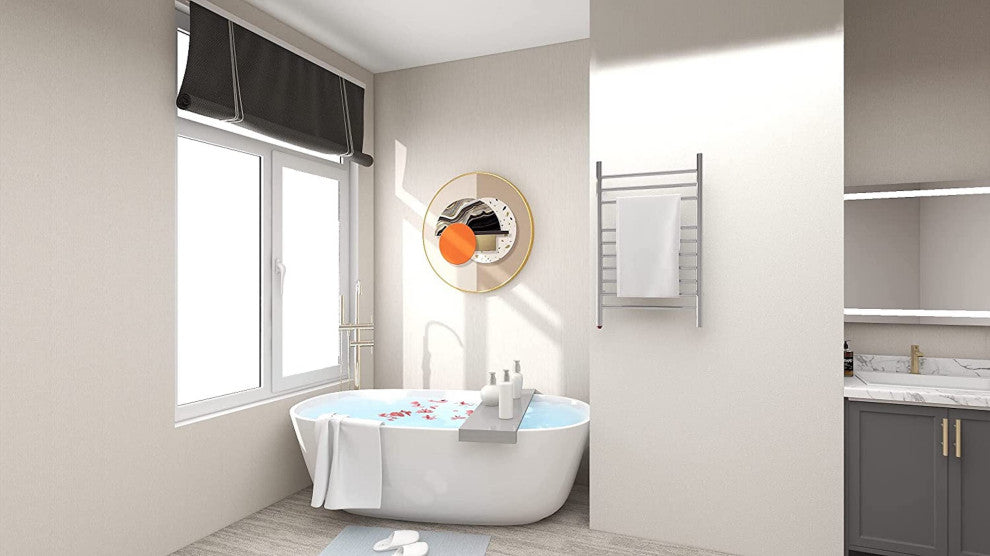 HEATGENE Towel Warmer, Compact Electric Towel Warmer for Small Bathroom, Brush