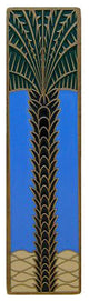 Royal Palm Pull Antique Brass Vertical, Antique Brass (Enameled)