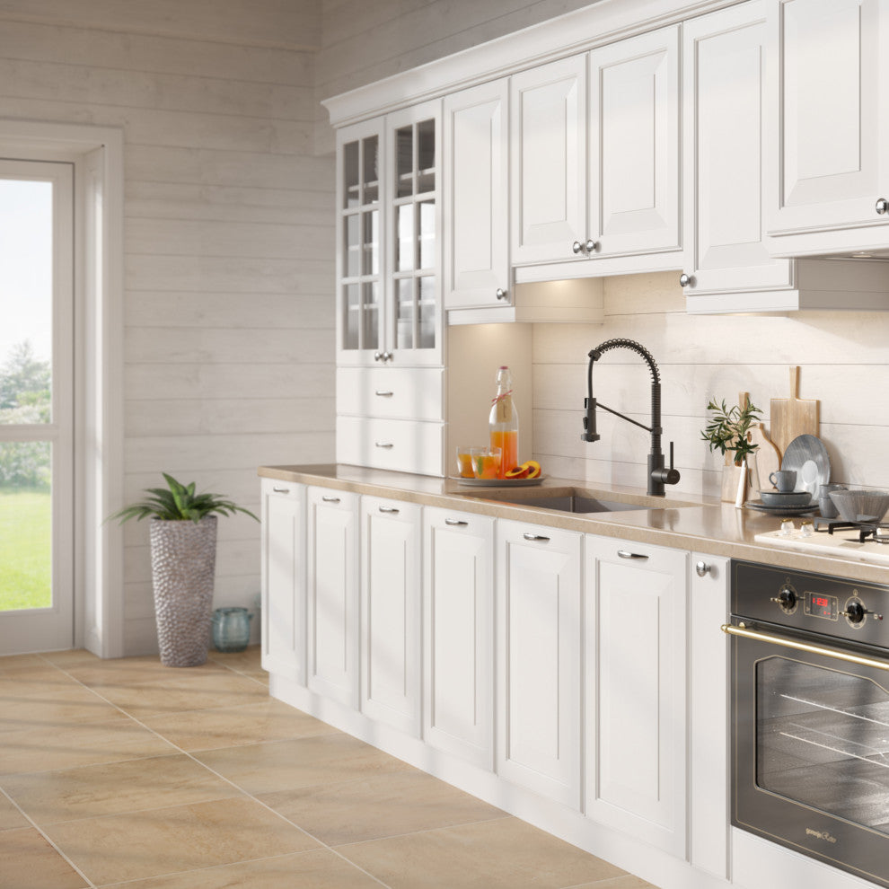 30" Undermount Stainless Steel Kitchen Sink, Pull-Down Faucet MB, Dispenser