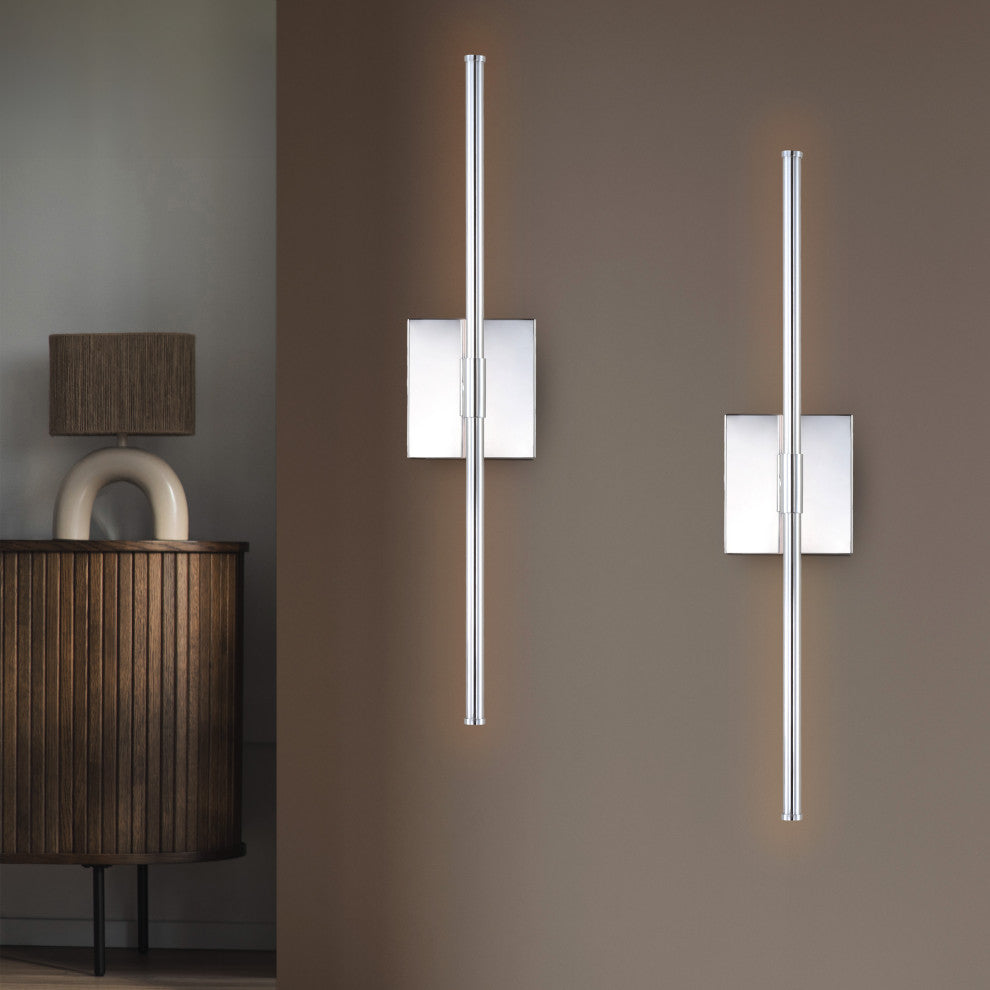 Makena Modern Minimalist Dimmable Integrated LED Metal Wall Sconce