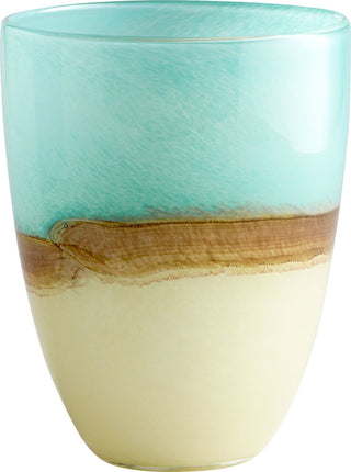 Medium Turquoise Earth Vase