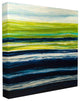 Acrylic Resin Grass Field Lake Pond Abstract Stretched Canvas Wall Art, 7"x17"