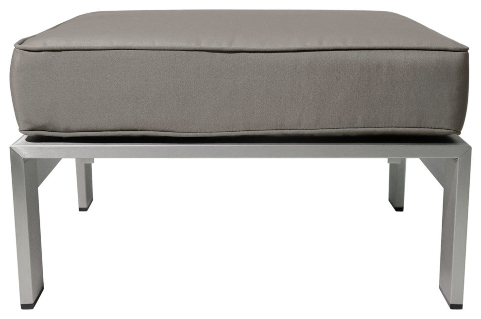 GDF Studio Emily Coral Outdoor Sectional Set With Ottomans and Coffee Table