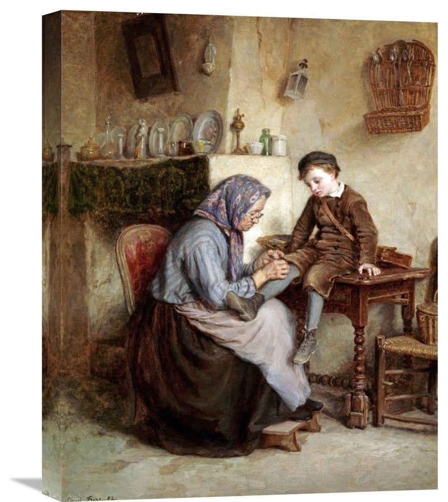 "Worn Through" Stretched Canvas Giclee by Edouard Frere, 17"x22"