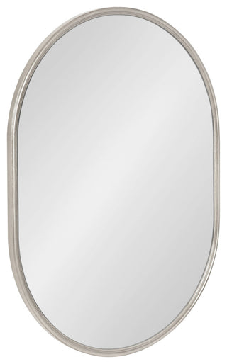 Caskill Capsule Framed Wall Mirror, Silver, 18x24
