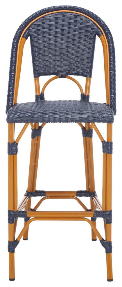 Safavieh California Bar Stool, Navy