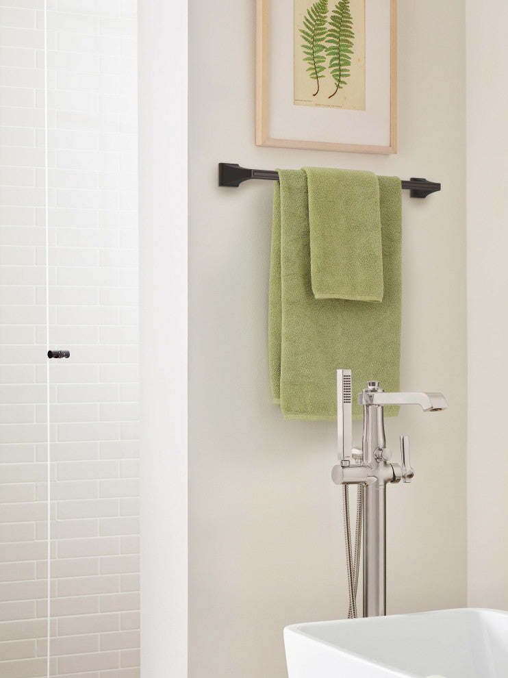 Amerock Mulholland Traditional Towel Bar, Oil Rubbed Bronze, 24" Center-to-Cente