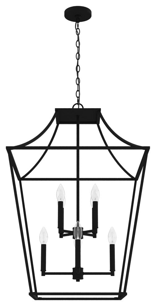 Hunter 23" Laurel Ridge Natural Iron 8 Light Pendant Ceiling