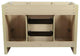48" Double Sink Vanity, Neutral Finish With White Ceramic Top