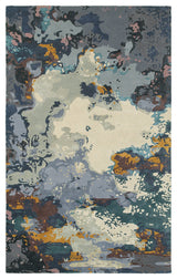 Oriental Weavers Galaxy Collection Blue/ Grey Abstract Indoor Area Rug 8'X10'