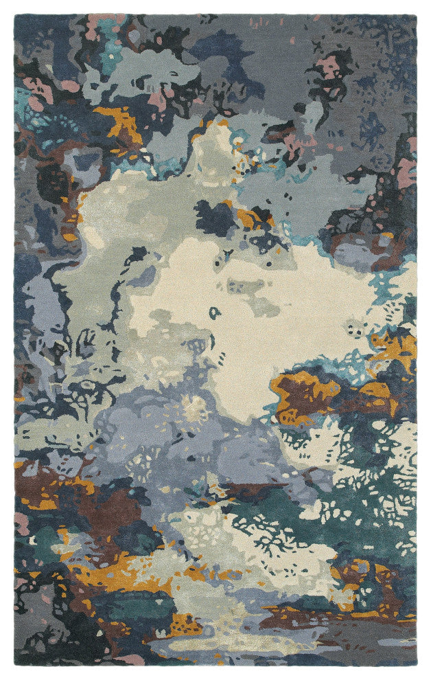 Oriental Weavers Galaxy Collection Blue/ Grey Abstract Indoor Area Rug 8'X10'