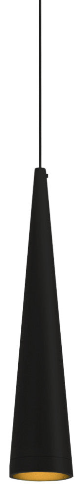 Short Cone Small Pendant - Matte Black - 5W