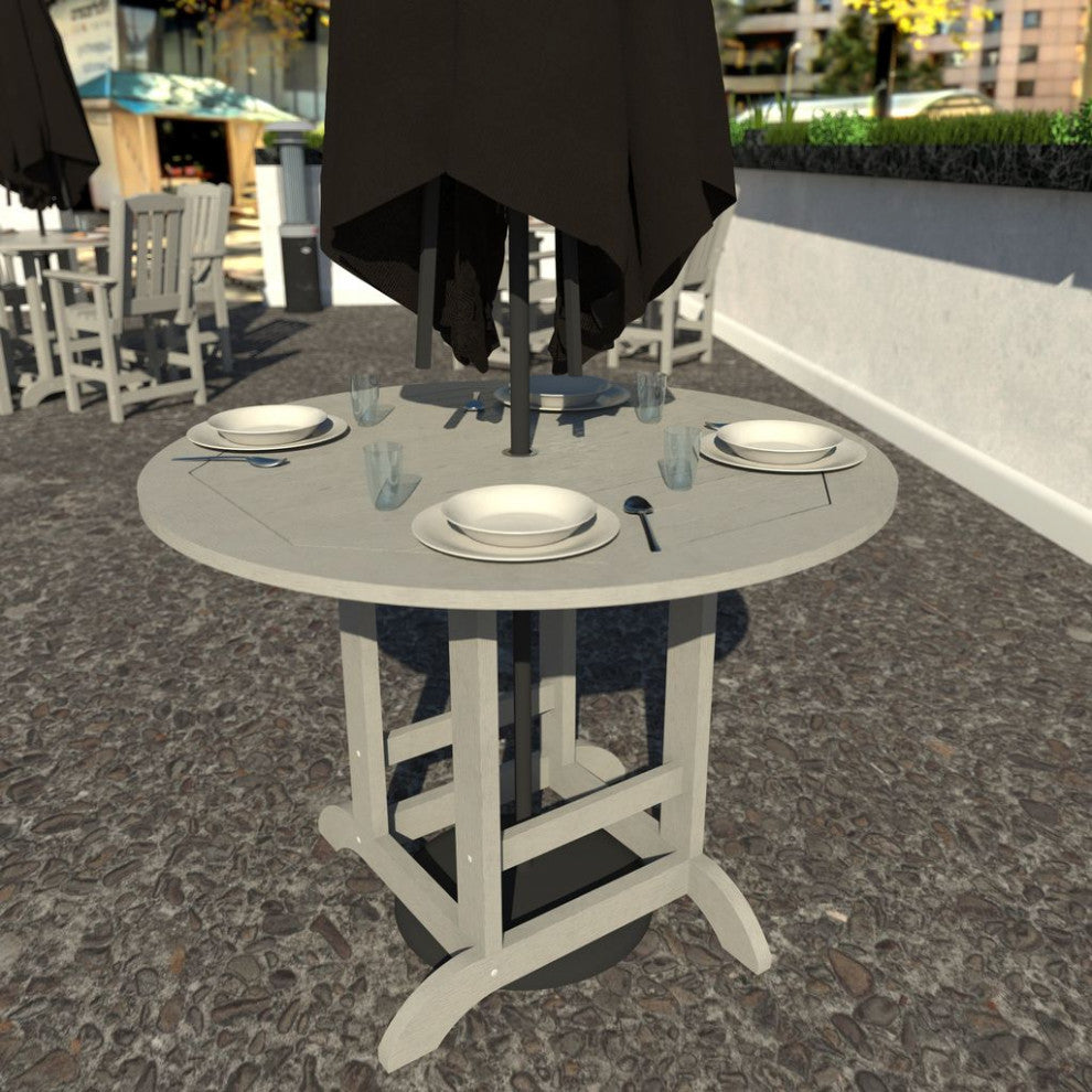 Sequoia 48" Round Counter Dining Table, Harbor Gray