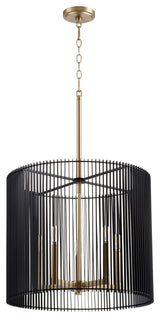 Finura Soft Contemporary Pendant in Aged Brass