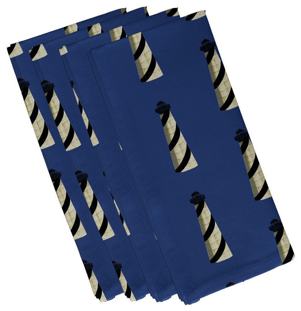 Beacon, Geometric Print Napkin, Blue, Set of 4