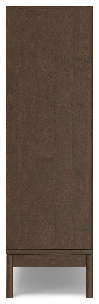 Harper Solid Hardwood 9 Cube Storage, Walnut Brown