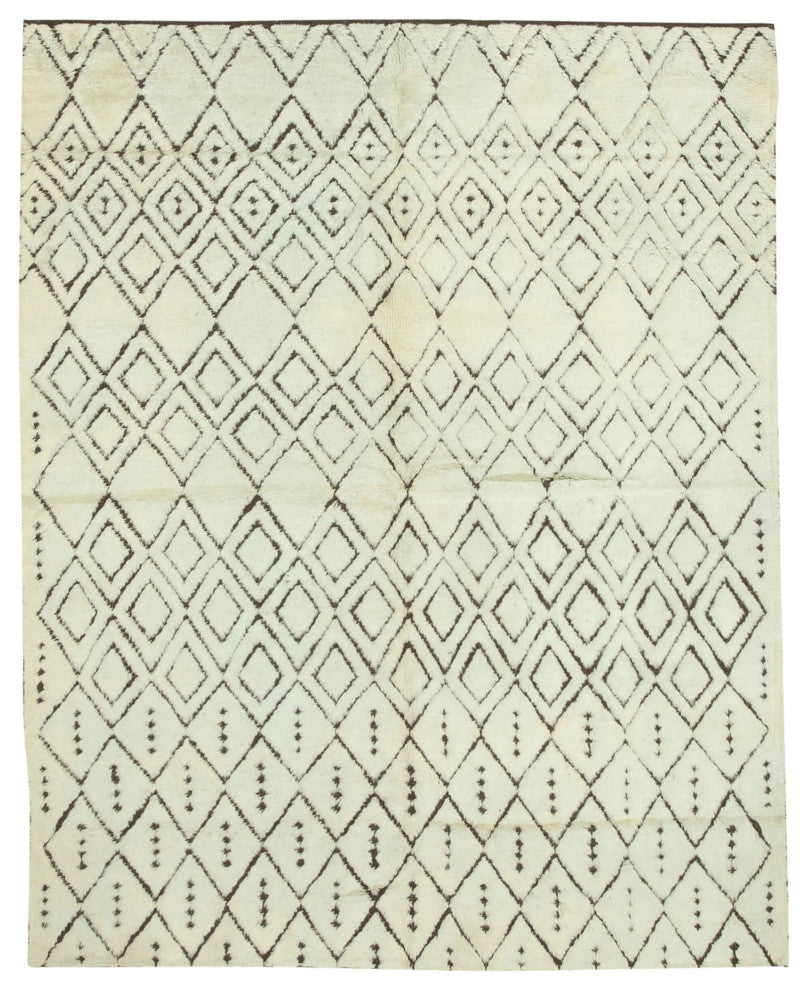 Rug N Carpet - Handmade Unique 7' 9'' x 9' 7'' Moroccan Area Rug