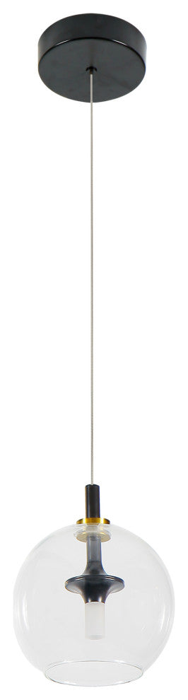 Portofino 7" ETL Certified Integrated LED Pendant, Antique Brass