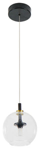Portofino 7" ETL Certified Integrated LED Pendant, Antique Brass