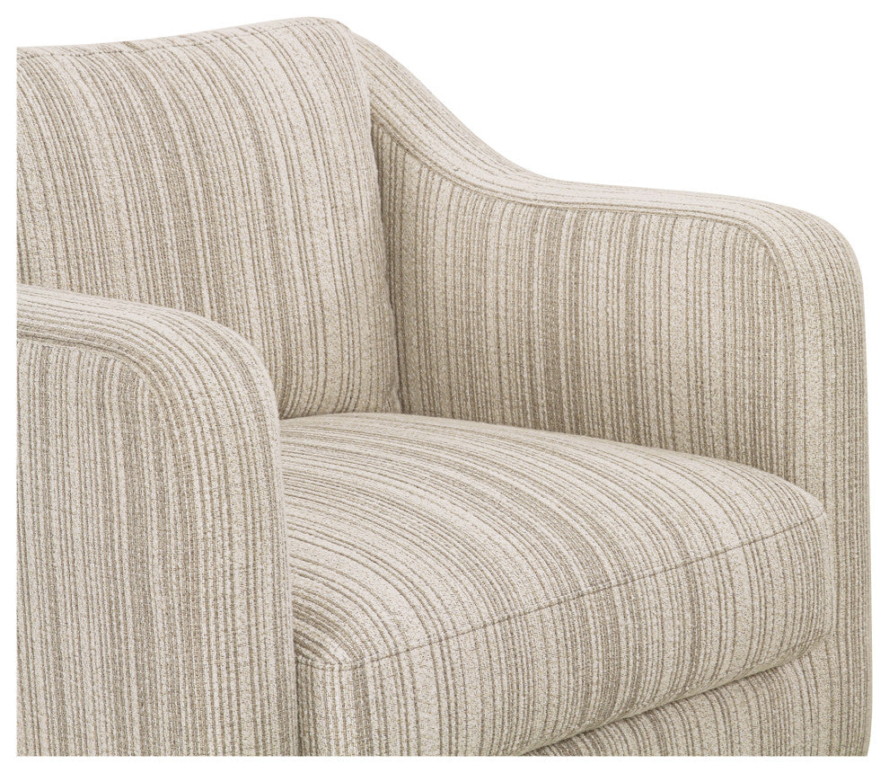 Hewitt Accent Chair Beige Stripe