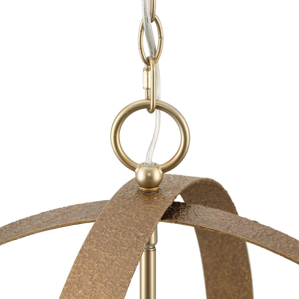 Allegheny Collection Five-Light Rustic Chandelier, Soft Gold