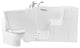 Ella Wheelchair Transfer 32"x52" Walk-In Bathtub,Outswing Door,Faucet,Dual Drain