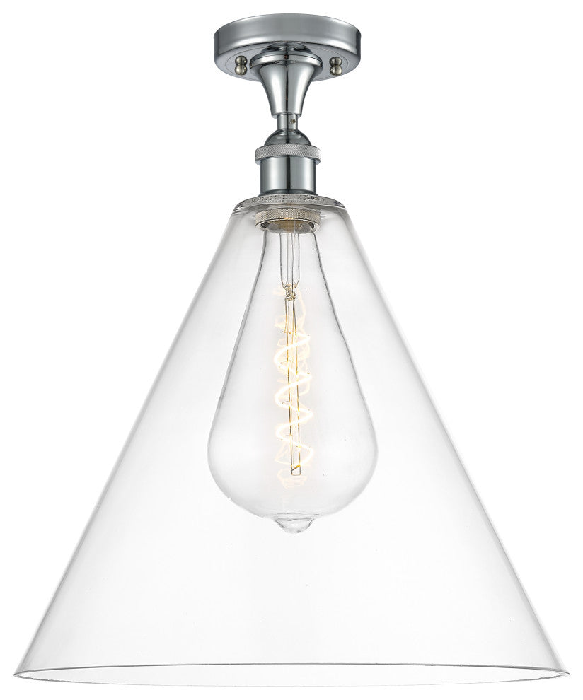 Innovations 516-1C-PC-GBC-162-LED 1 Light Semi-Flush Mount, Polished Chrome
