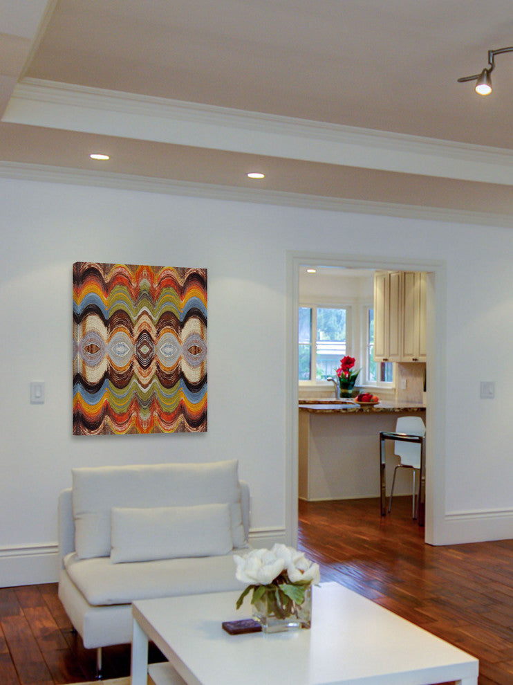 "Wavy Blends V" Painting Print on Canvas by Irena Orlov