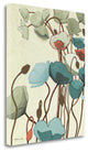 "Blue Pavots Ondule I" By Shirley Novak, Giclee Print on Gallery Wrap Canvas