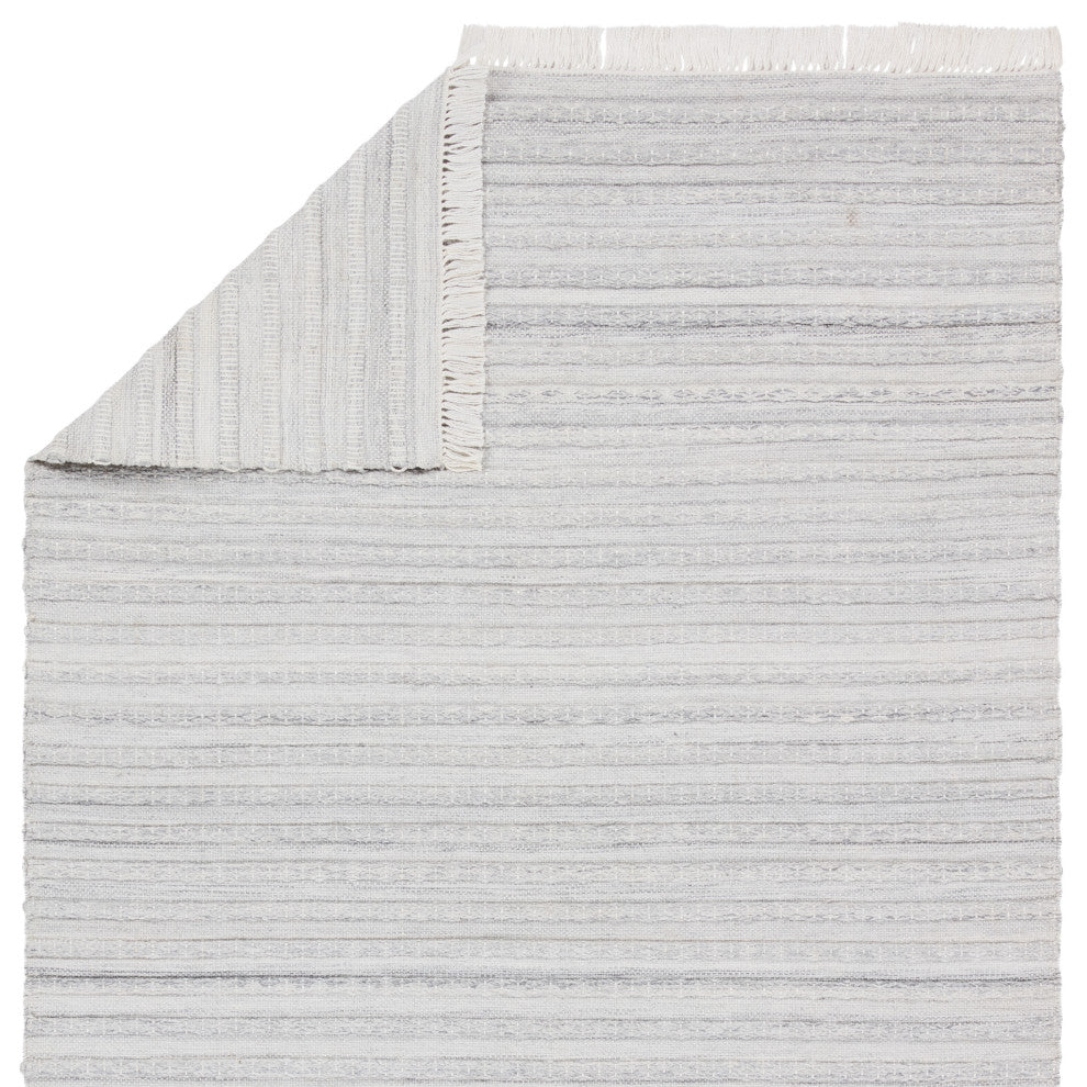 Jaipur Living Torre Indoor/Outdoor Solid Light Gray/Cream Area Rug, 4'x6'
