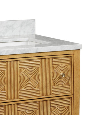 Santos 28" Sea Sand Vanity with Rectangular Undermount Sink