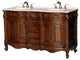 60-Inch Antique Style Double Sink Bathroom Vanity Model 7760-W