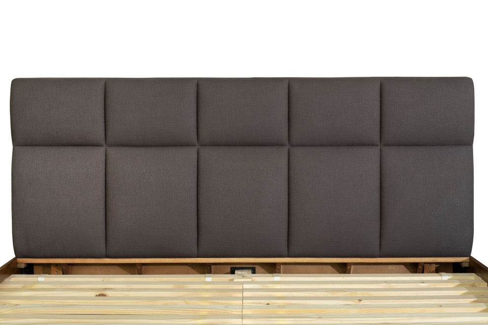 Remix King Bed, Gray