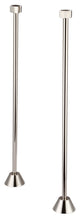 Straight Supply For Clawfoot Or Elegant Tubs, Polished Nickel PVD