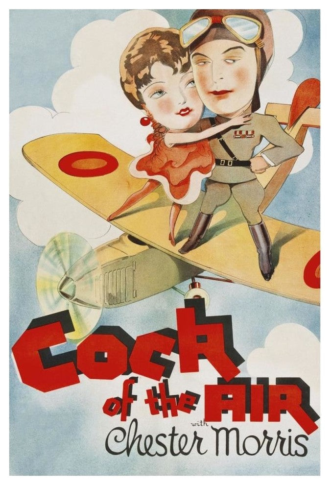 "Vintage Film Posters: Cock of the Air" Paper Art, 42"x62"