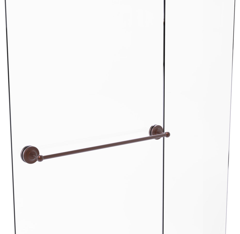 Prestige Regal 30" Shower Door Towel Bar, Antique Copper