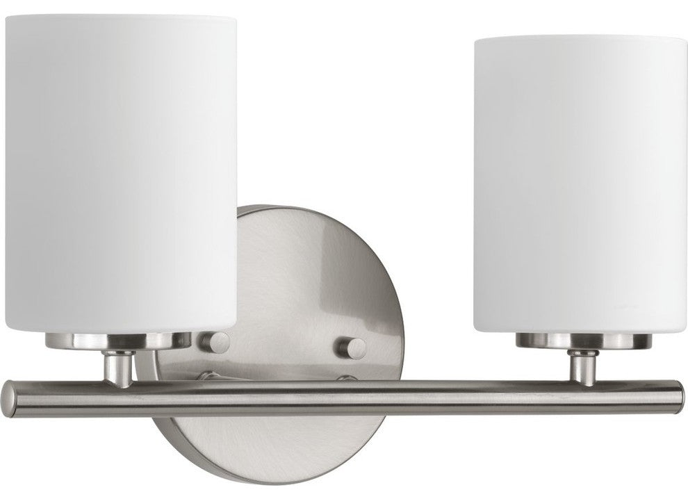 Replay 2-Light Bath Light, Brushed Nickel
