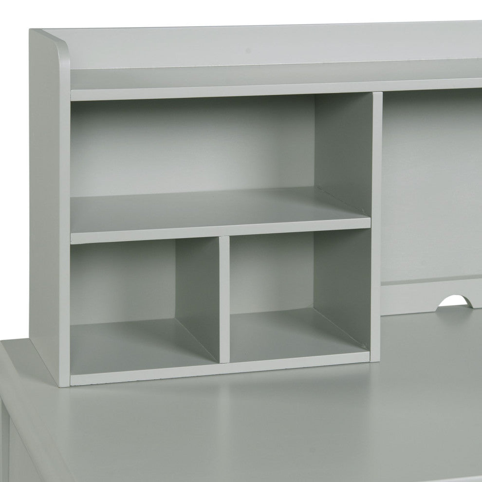 Jesse Desk With Hutch, Gray
